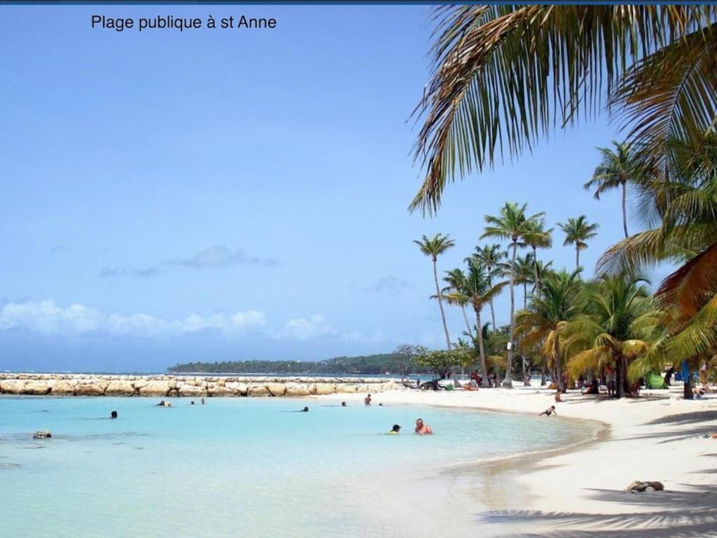 Studio Village Vacances,Vue Mer, Plage A 30M ,Wifi A Sainte Anne Eksteriør billede